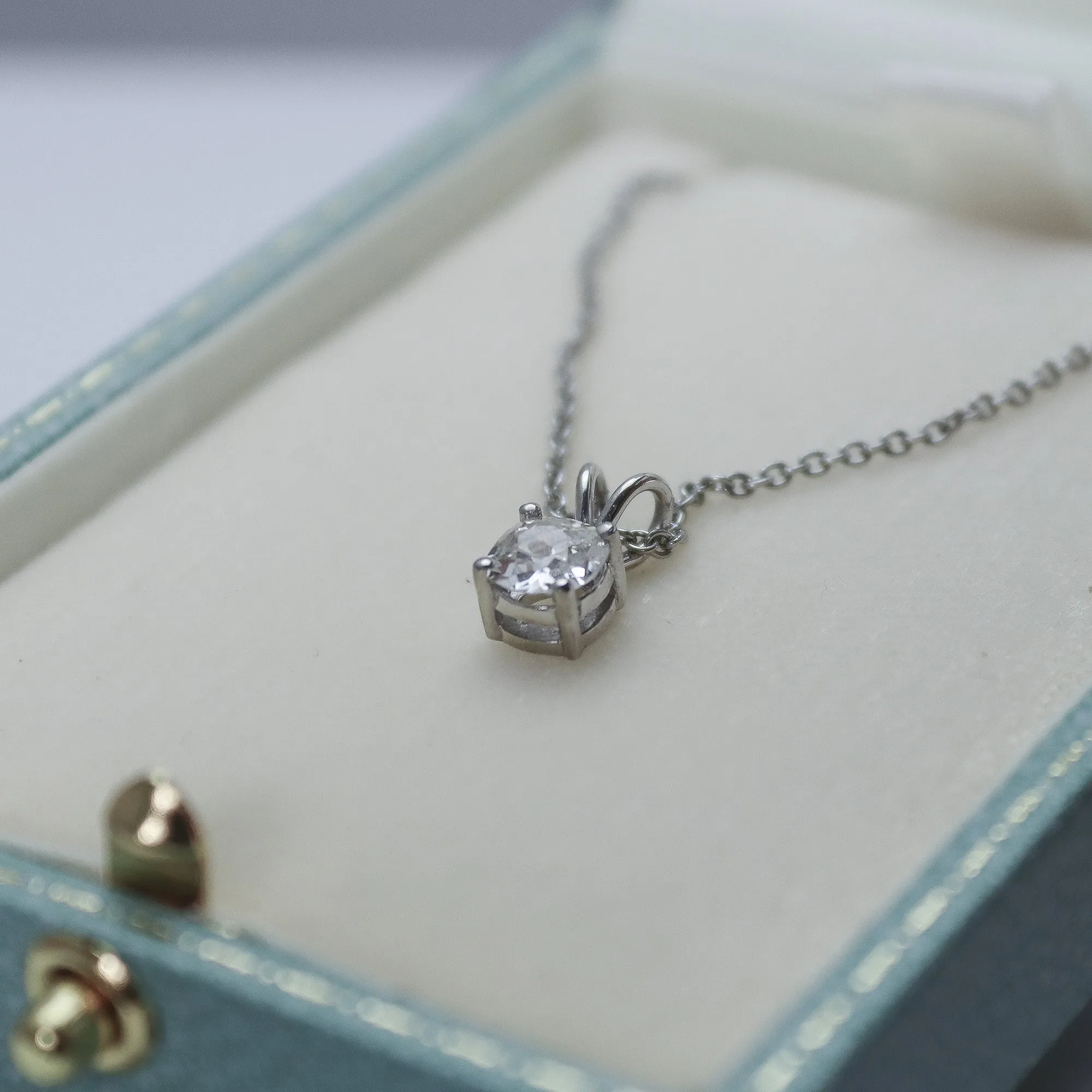 Old Mine Cut Diamond Pendant