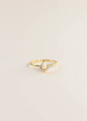 Opal Burst Ring