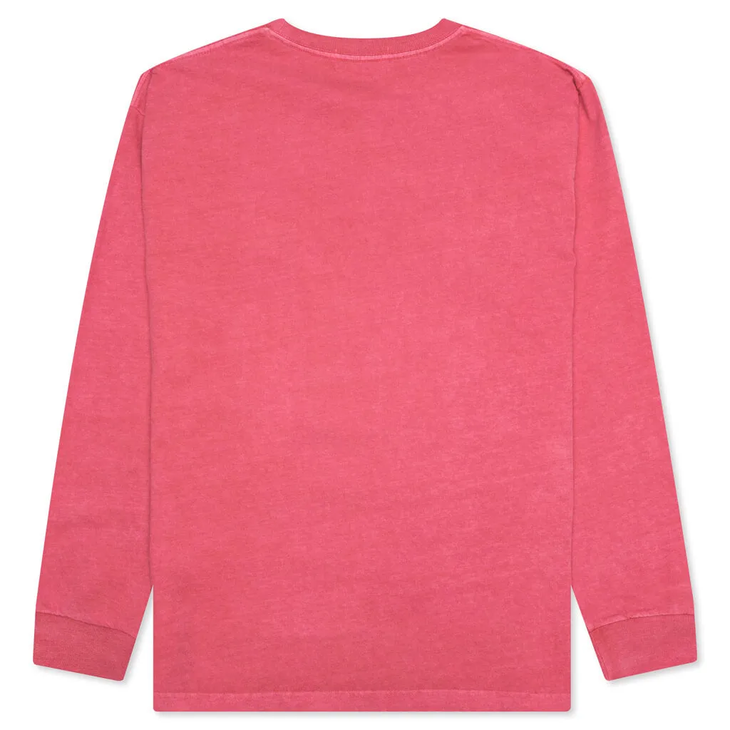 Overdye College L/S Tee - Pink