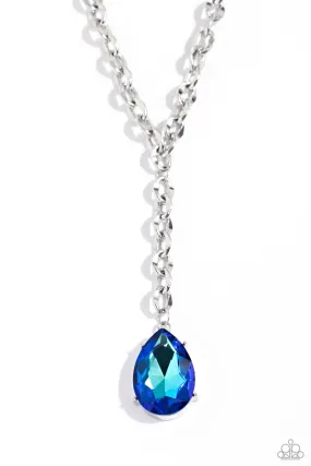 Paparazzi Benevolent Bling Blue Necklace & Earring Set