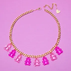 Pink Baby Gummy Bear Necklace