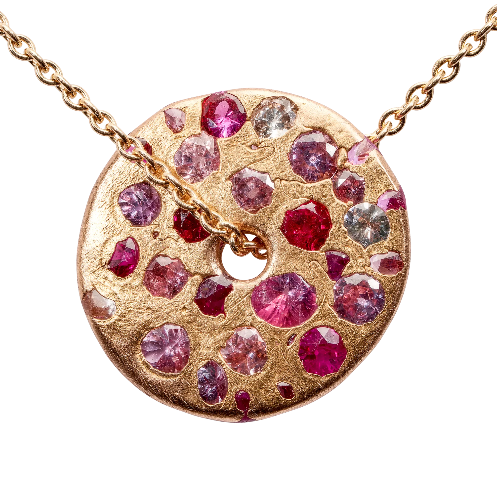 Pink Spinner Necklace in Rose - Made to Order