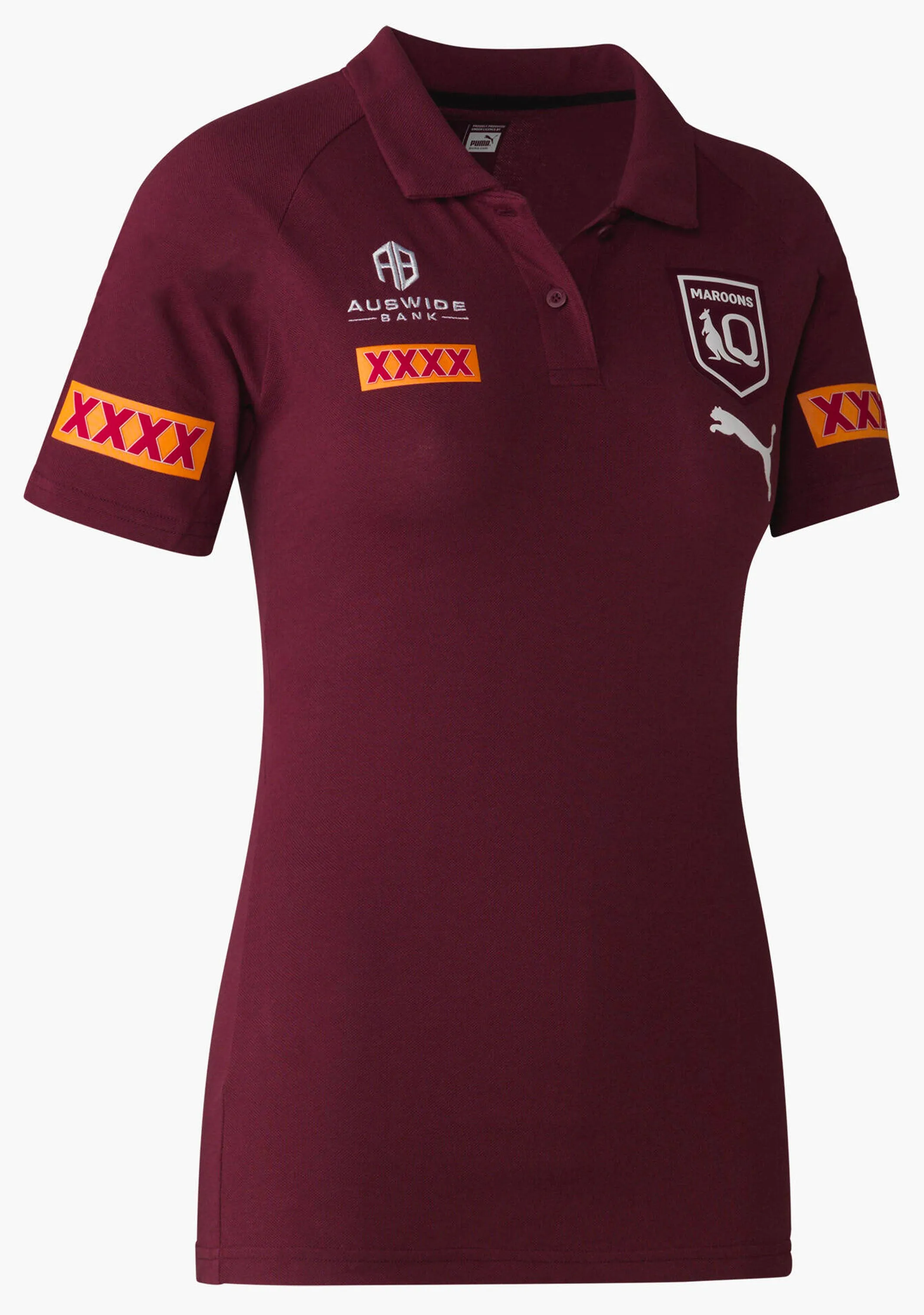 Puma Womens Queensland Maroons Polo Shirt <br> 768675 01