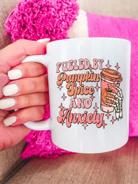 Pumpkin Spice Skeleton Hand Mug