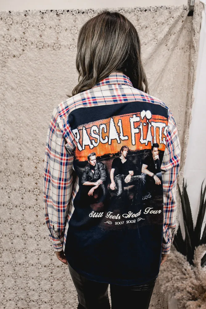 Rascal Flatts Band Tee Flannel