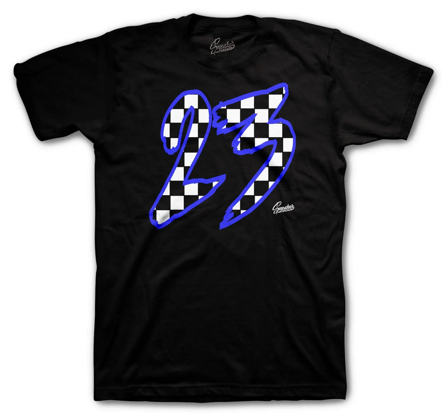 Retro 5 Racer Blue Checkered Shirt