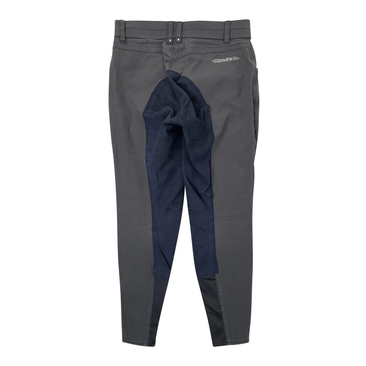 Romfh 'Sarafina' Full Seat Breeches in Grey/Navy - Women's 30R