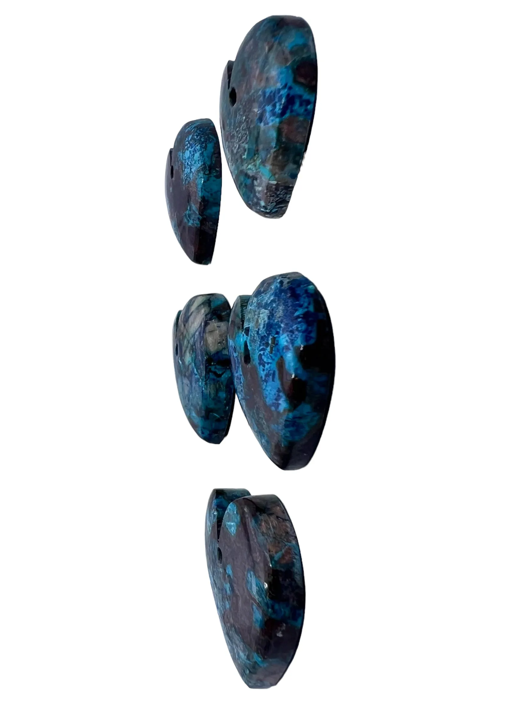 Shattuckite Heart Shaped Focal Pendants 25x24mm(Select one Stone)