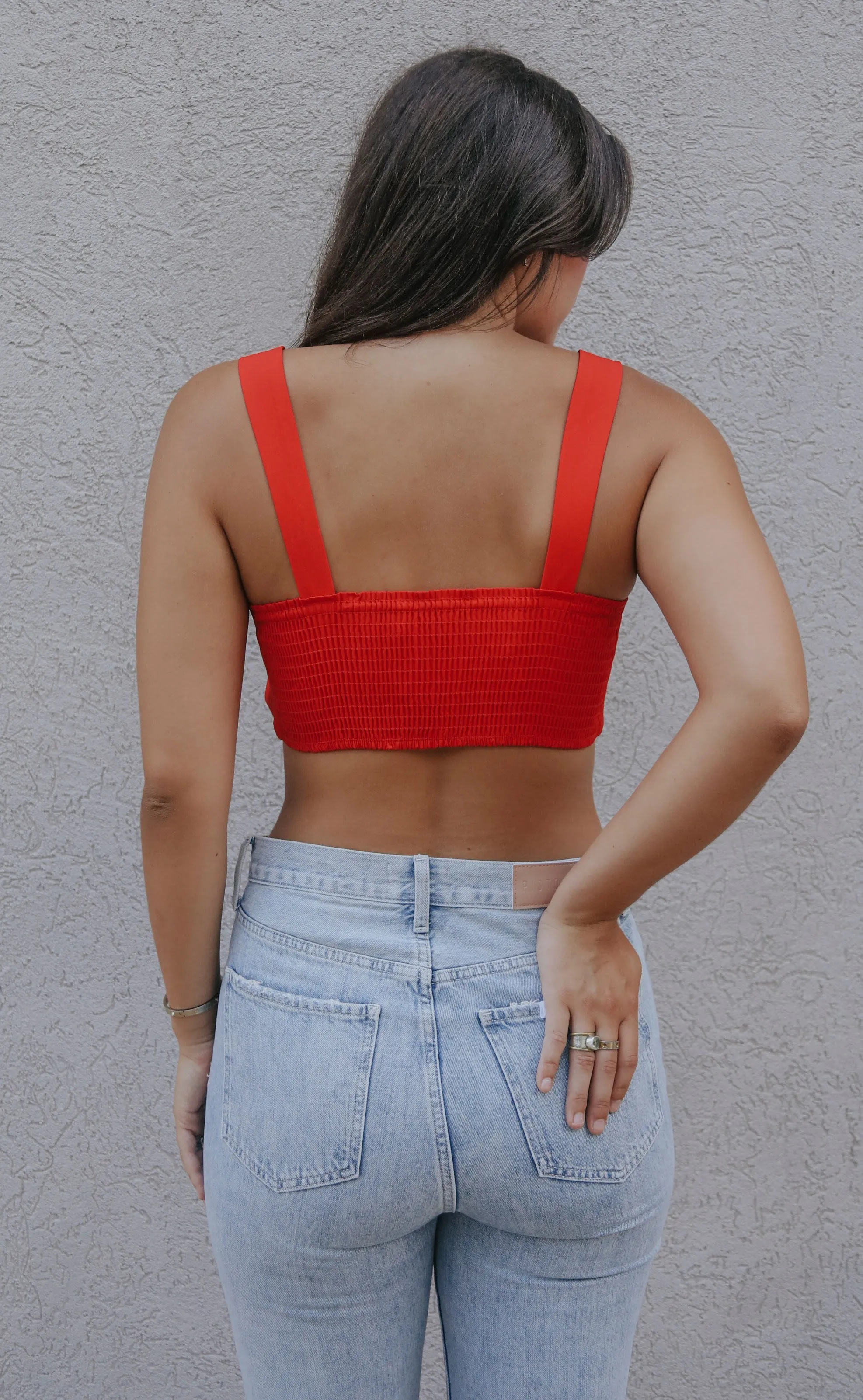 show me your mumu: kaden crop top - cherry