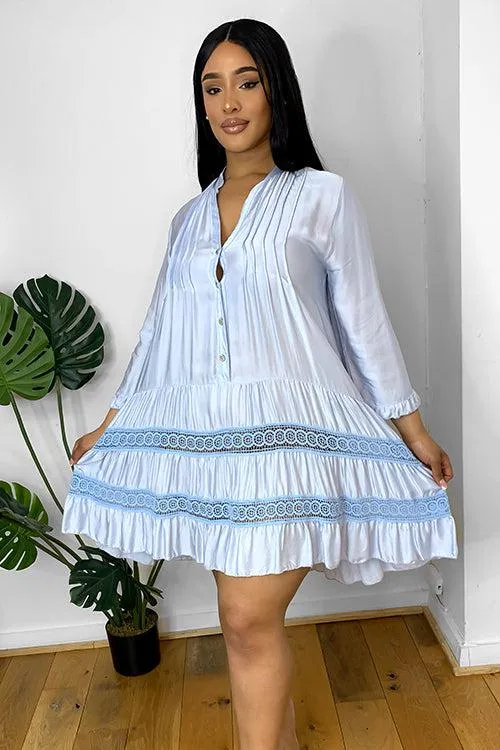 Silk Blend Relaxed Fit Summer Dress