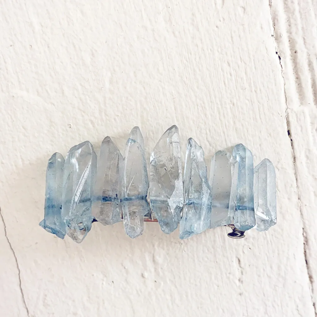 siren's call // quartz crystal hair clip barrette