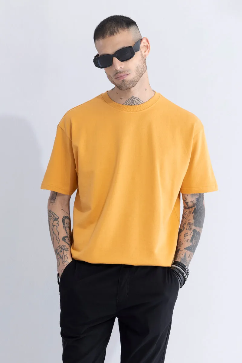 Solitude Pastel Orange Oversized T-Shirt