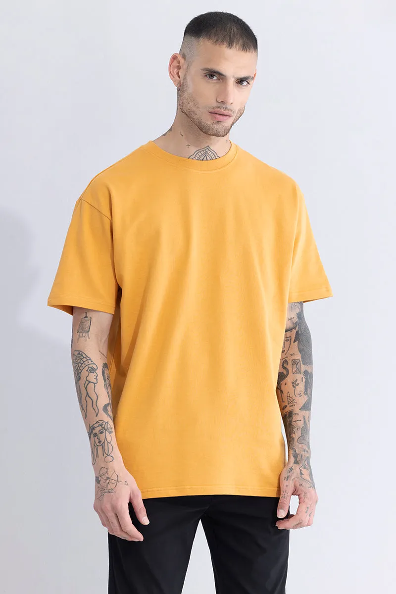 Solitude Pastel Orange Oversized T-Shirt