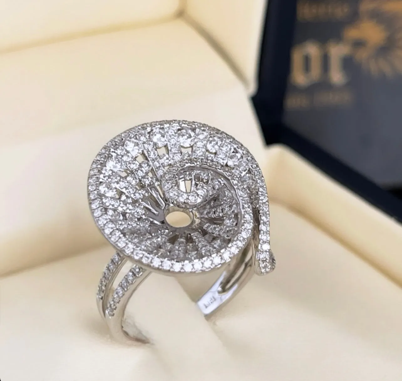 Stairway to heaven diamond ring