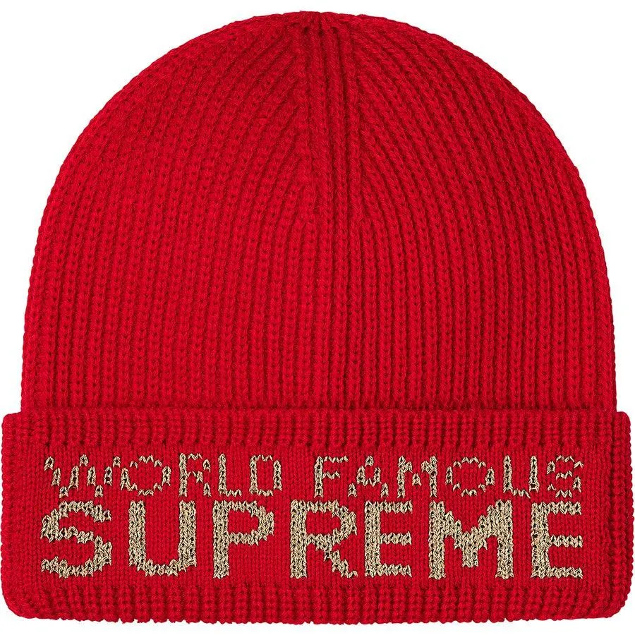 Supreme World Famous Beanie (Red)