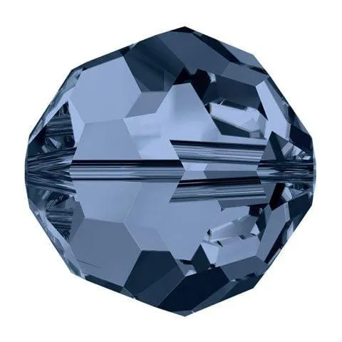 Swarovski 4mm Round - Montana (10 Pack)