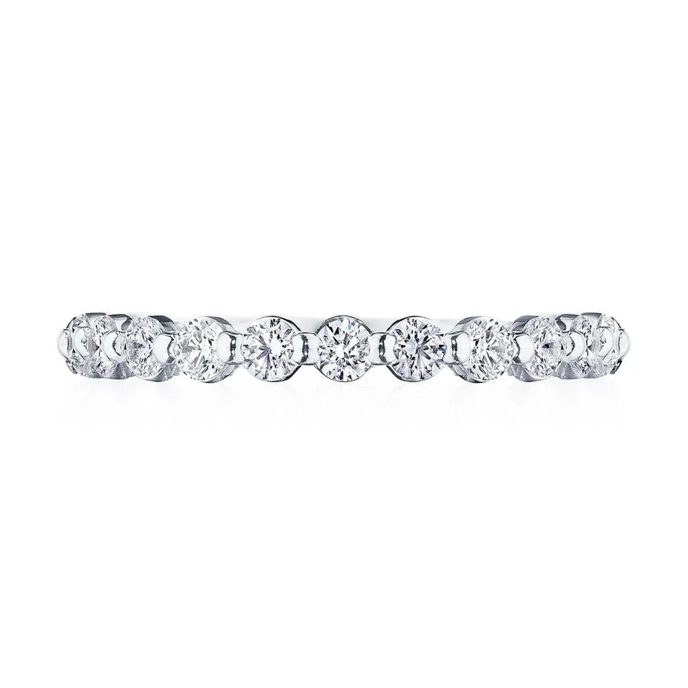 Tacori 18k Sculpted Crescent Two-Prong Diamond Band