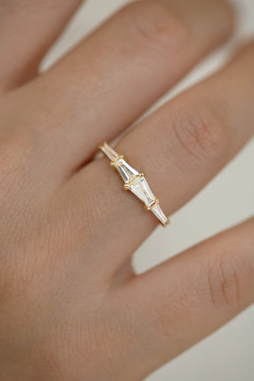 Tapered Baguette Engagement Ring