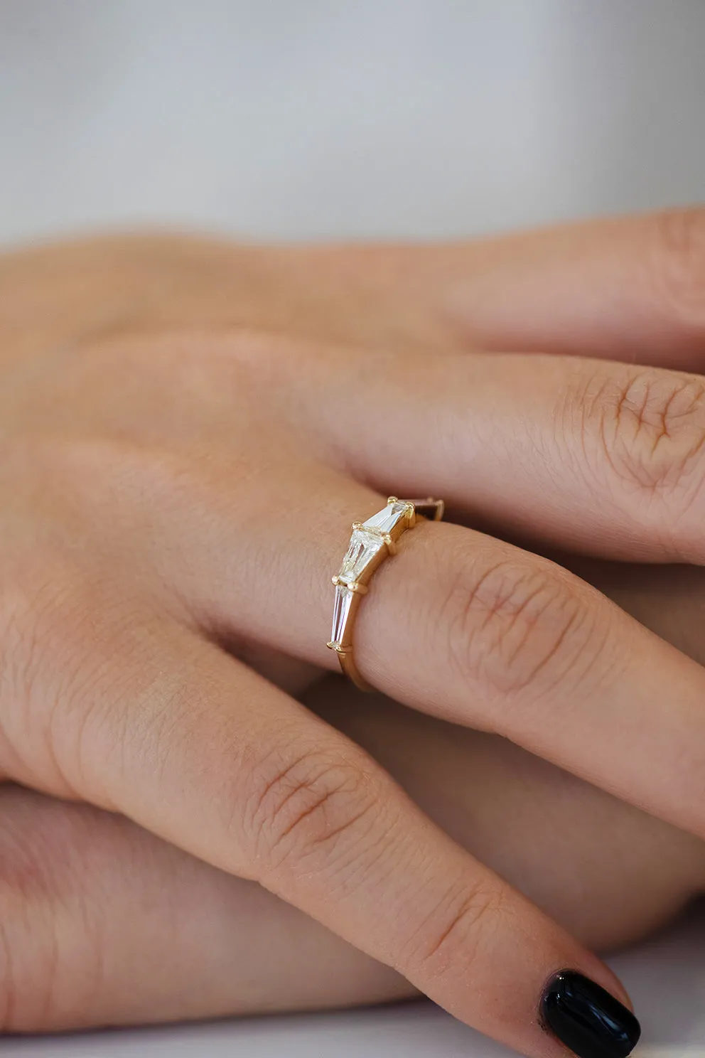 Tapered Baguette Engagement Ring