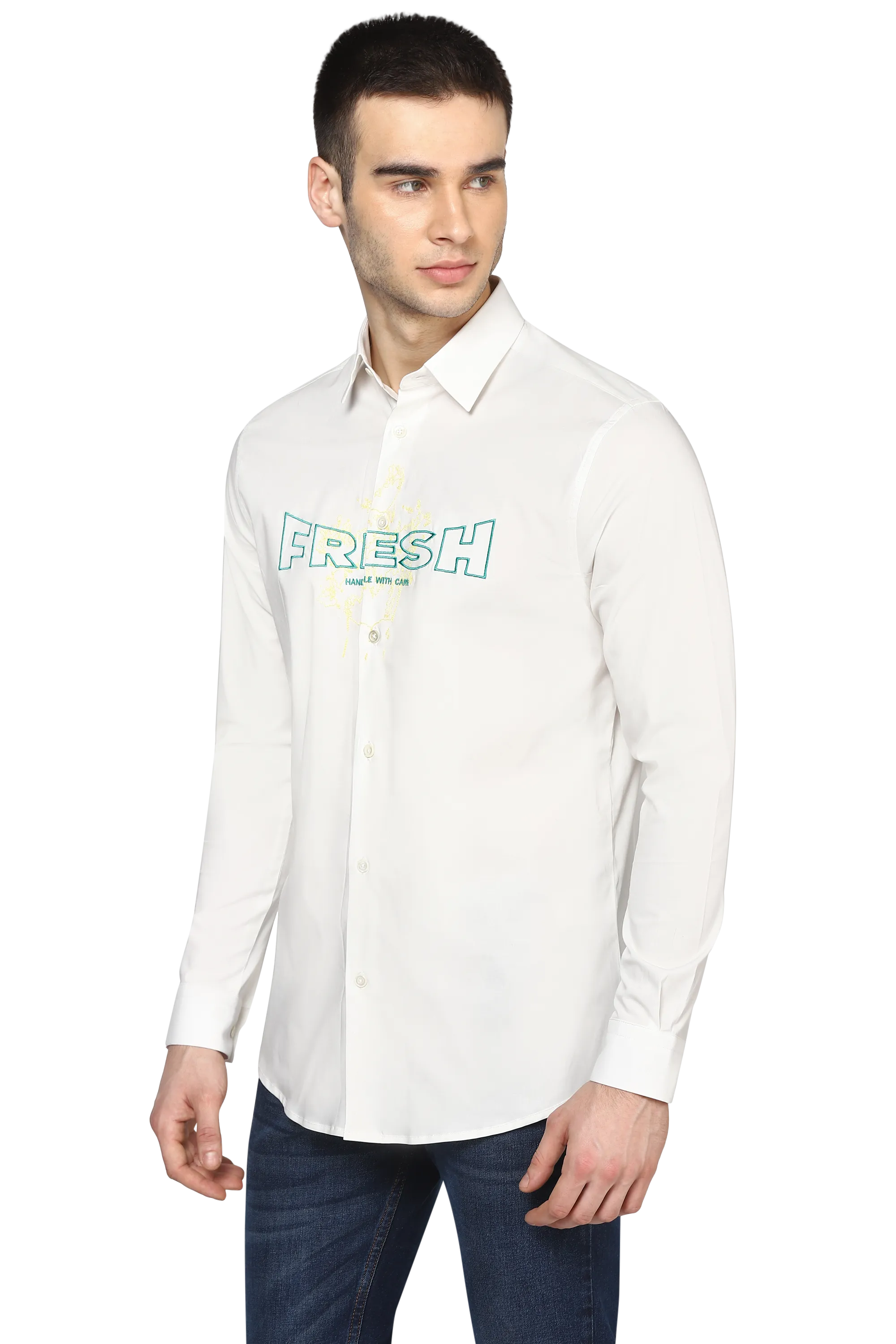 The Cinematic Fresh Shirt in Ivory White