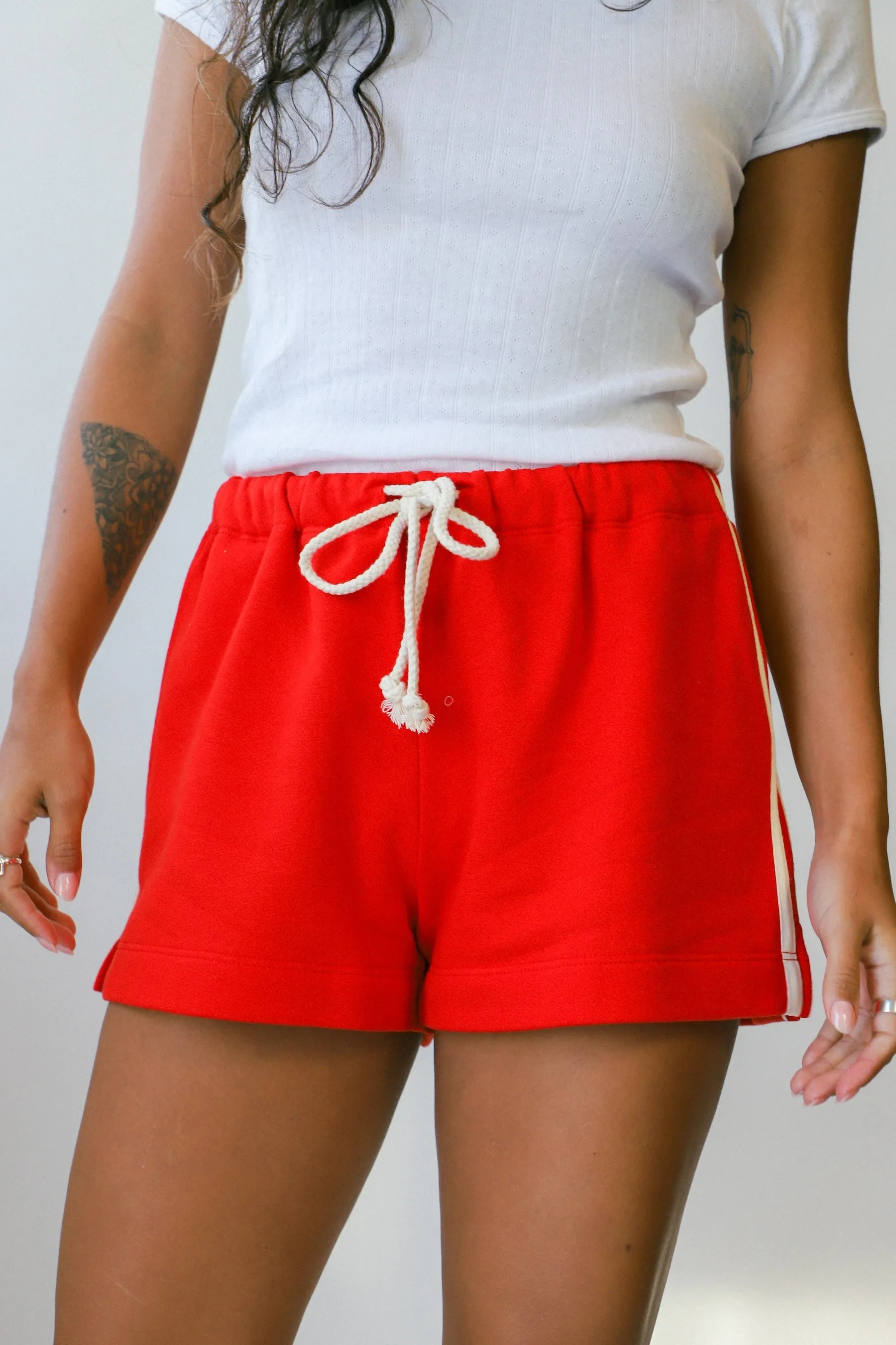 Tomato Stripe Eco Terry Short