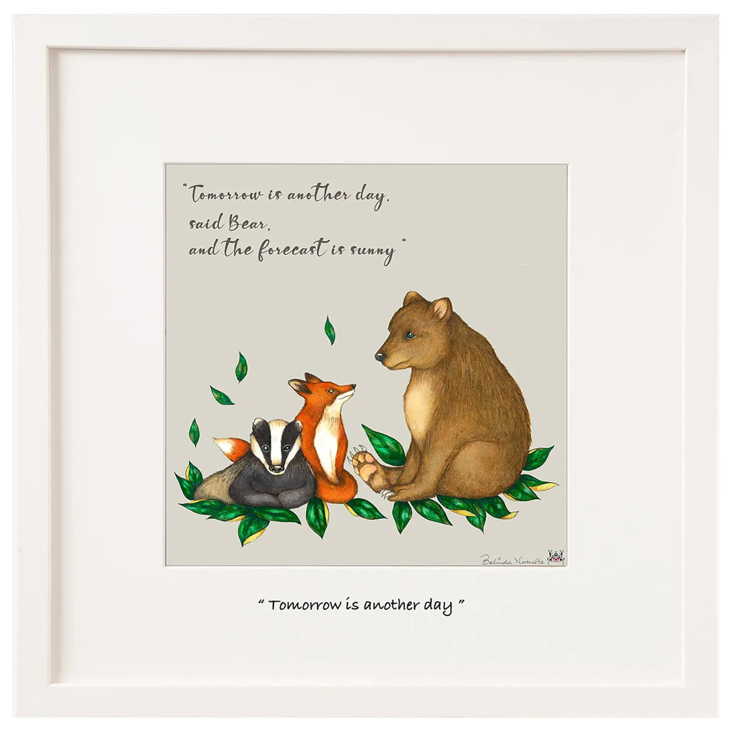 Tomorrow Is Another Day Framed Print - 12" X 12"