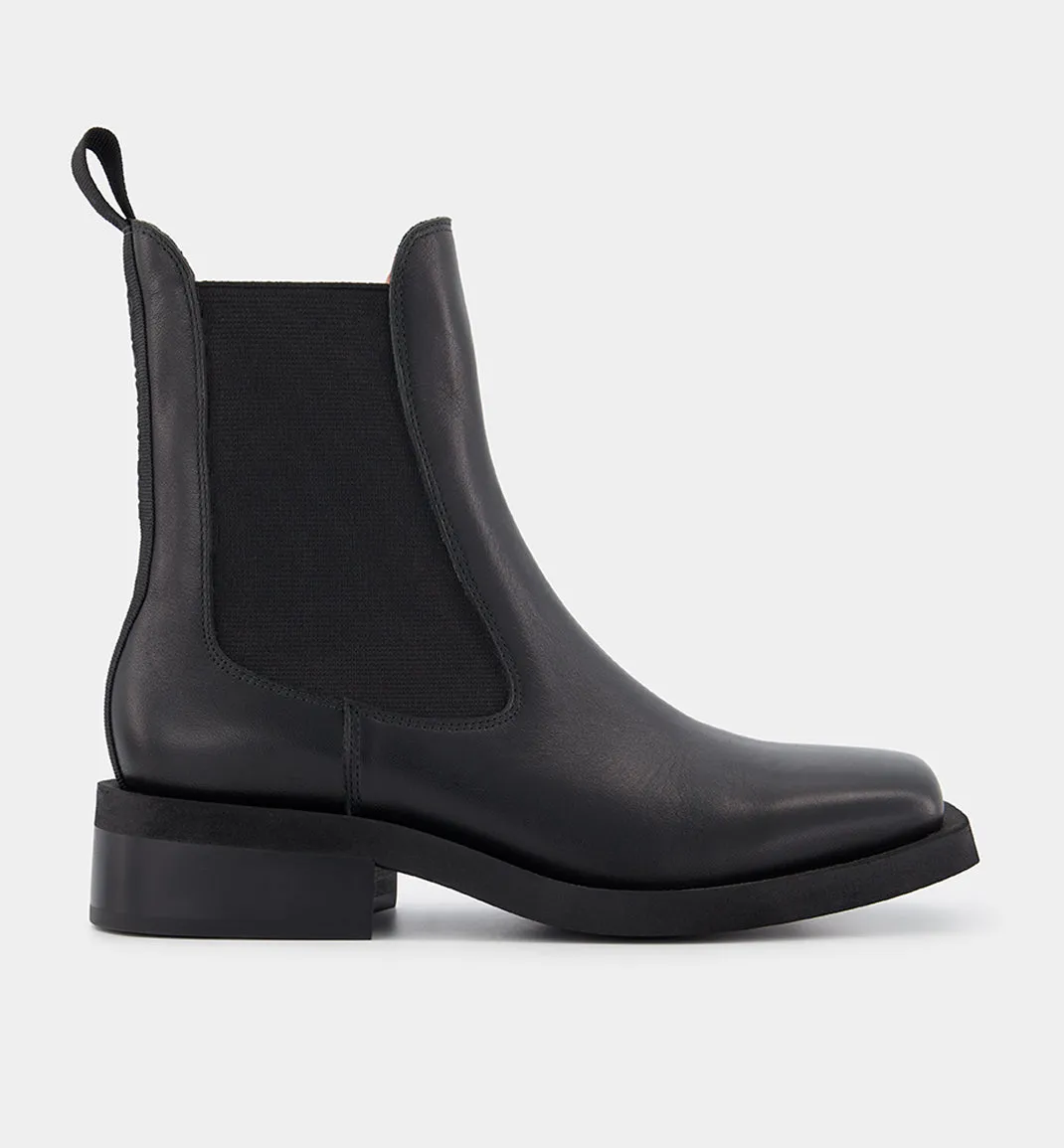 Tomorrow Square Toe Chelsea Boot - Black