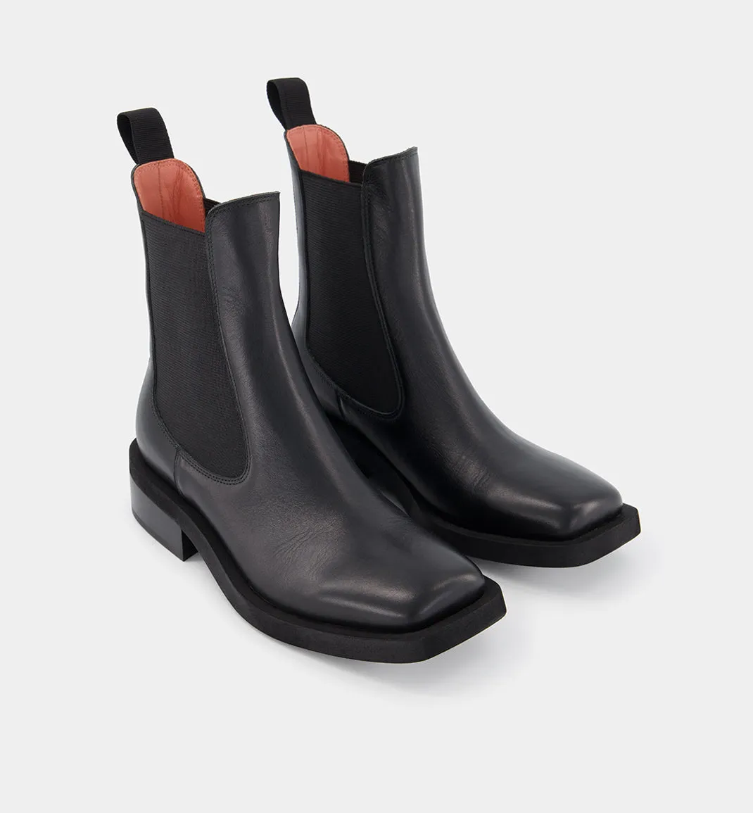 Tomorrow Square Toe Chelsea Boot - Black