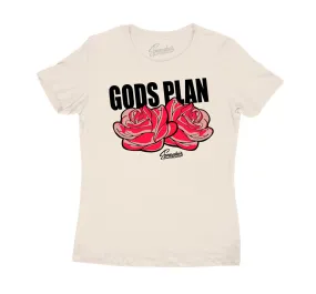 Womens Rust Pink Shirt - Gods Plan - Natural