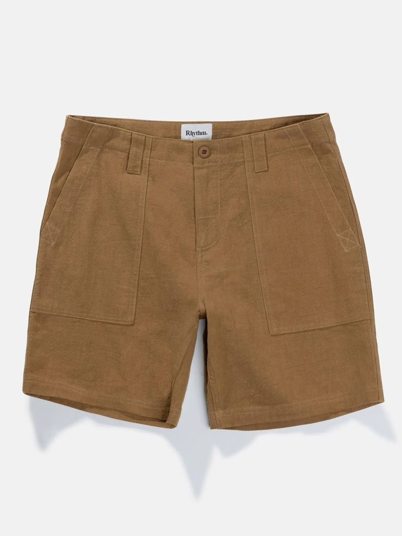 Worn Path Textured Linen Shorts