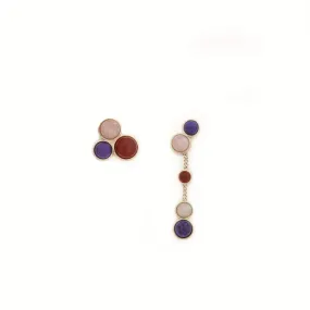 Zodiac Capricorn  Earrings, Purple